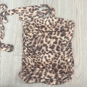 Leopard Print Women's Top